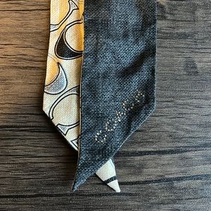 Coach silk bag scarf